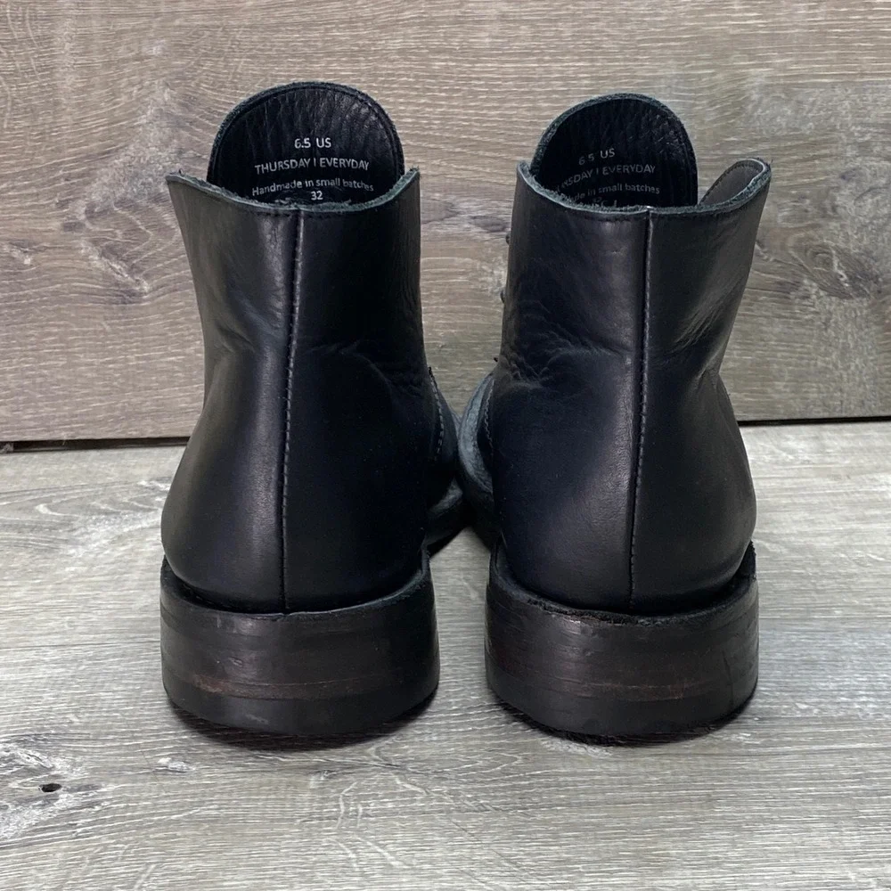 Thursday‎ Boot Co. Boots Scout Mens 6.5 (Fits 7.5) Black Leather Chukka Shoes